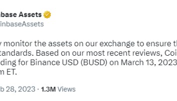 紧跟SEC，Coinbase也对币安下手，暂停币安稳定币交易