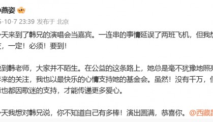 “多年匿名捐款超千万”，孙燕姿发文回应