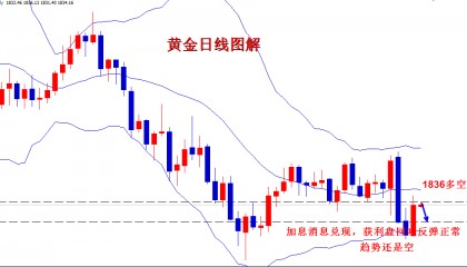 天安老师：6.16现货黄金午间交易策略