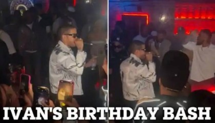 太阳报：伊万-托尼在伦敦夜总会包场开生日派对，挥霍超10万镑