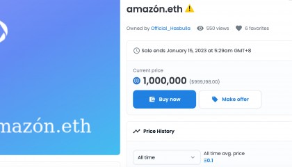 以太坊ENS域名“Amazon.eth”报价超600万，以太坊主网升级将近币价回温
