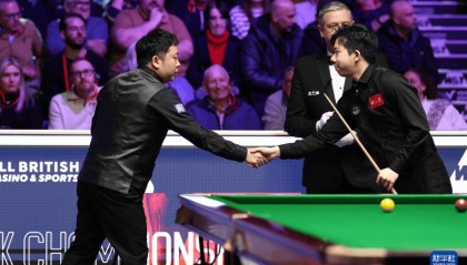 张安达挺进斯诺克英锦赛16强