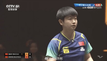孙颖莎2：3负陈幸同，女单、女双均出局