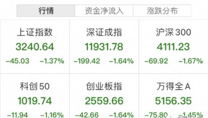 猝不及防！A股突然大跌，北向资金有异动！大牛股斩获6连板，这一板块热度狂飙！多股涨停