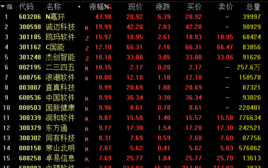 国产软件板块逆势爆发涨停潮，行业中长期配置价值逐渐凸显？