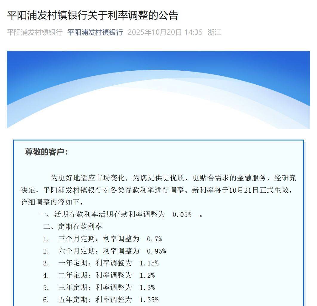 多家银行发布公告：下调存款利率！